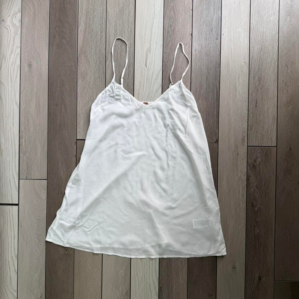 Free People White Rayon Cami Tank Top Women’s XS